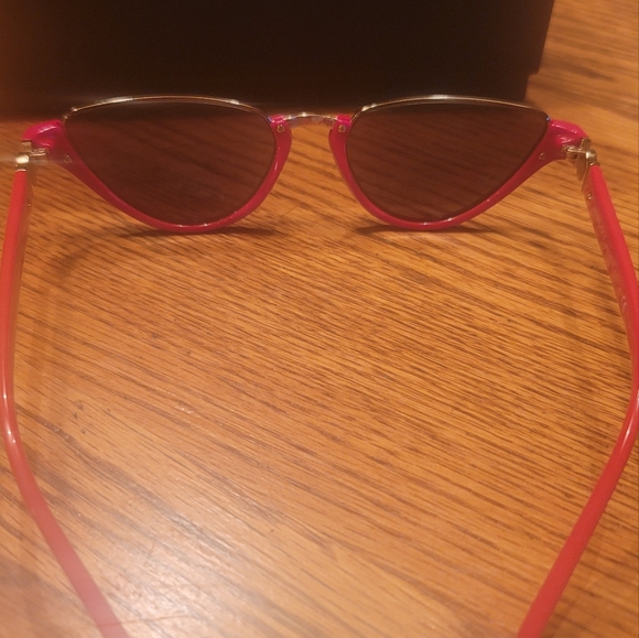 NWT Versace Red Gold Medusa Cat Eye Glasses Sunglasses - Picture 2 of 8